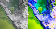 Visible and hyperspectral images of Earth from space